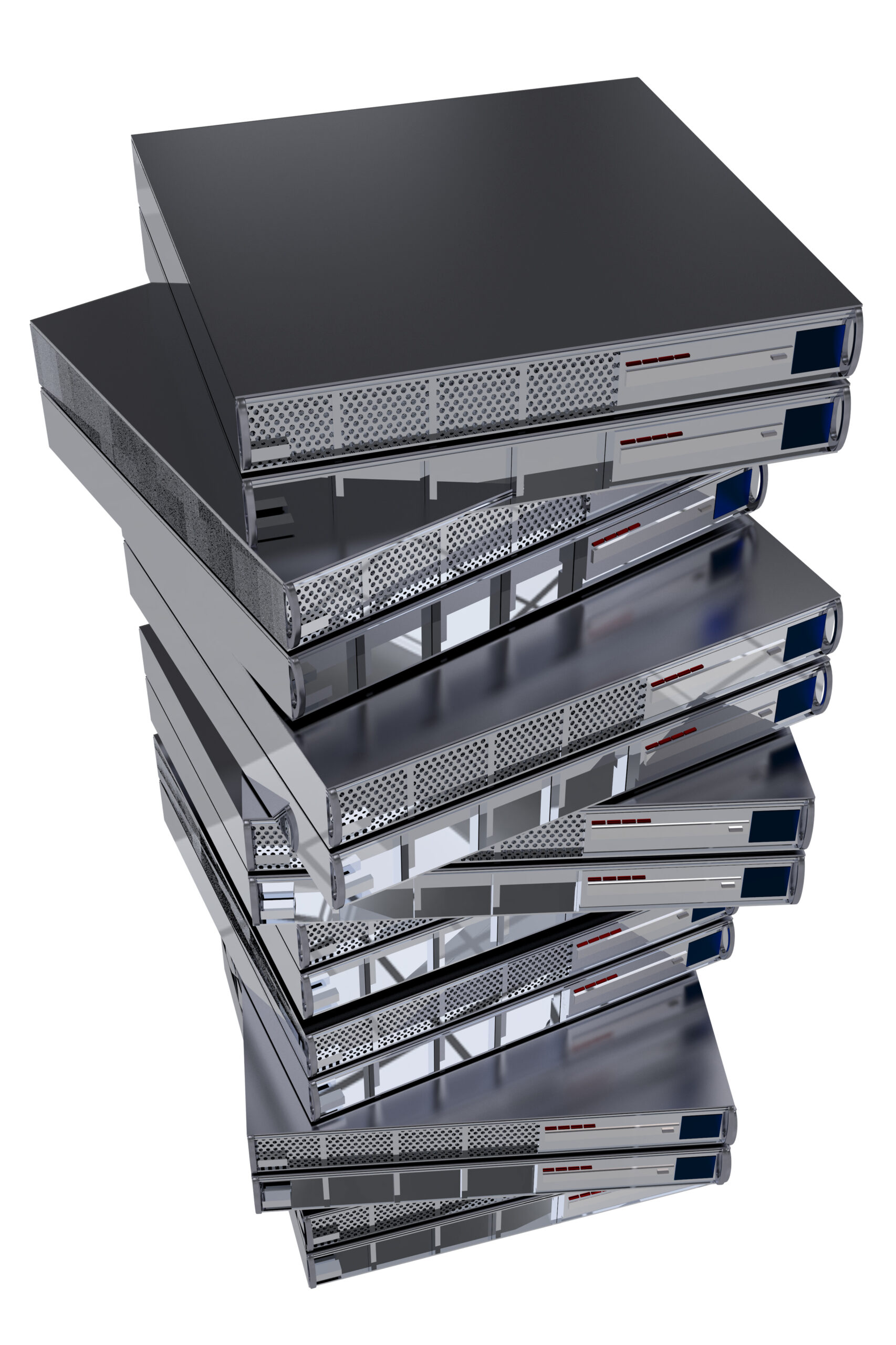 Servers Stock Pile ITAD recycling old servers and computers